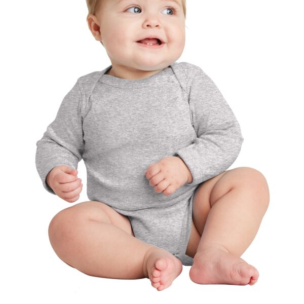 Infant Long Sleeve Baby Rib Bodysuit Thumbnail
