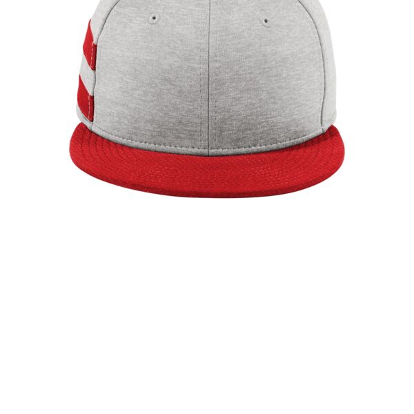 Shadow Heather Striped Flat Bill Snapback Cap Thumbnail